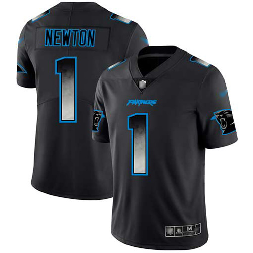 Carolina Panthers Limited Black Men Cam Newton Jersey NFL Football #1 Smoke Fashion->women nfl jersey->Women Jersey